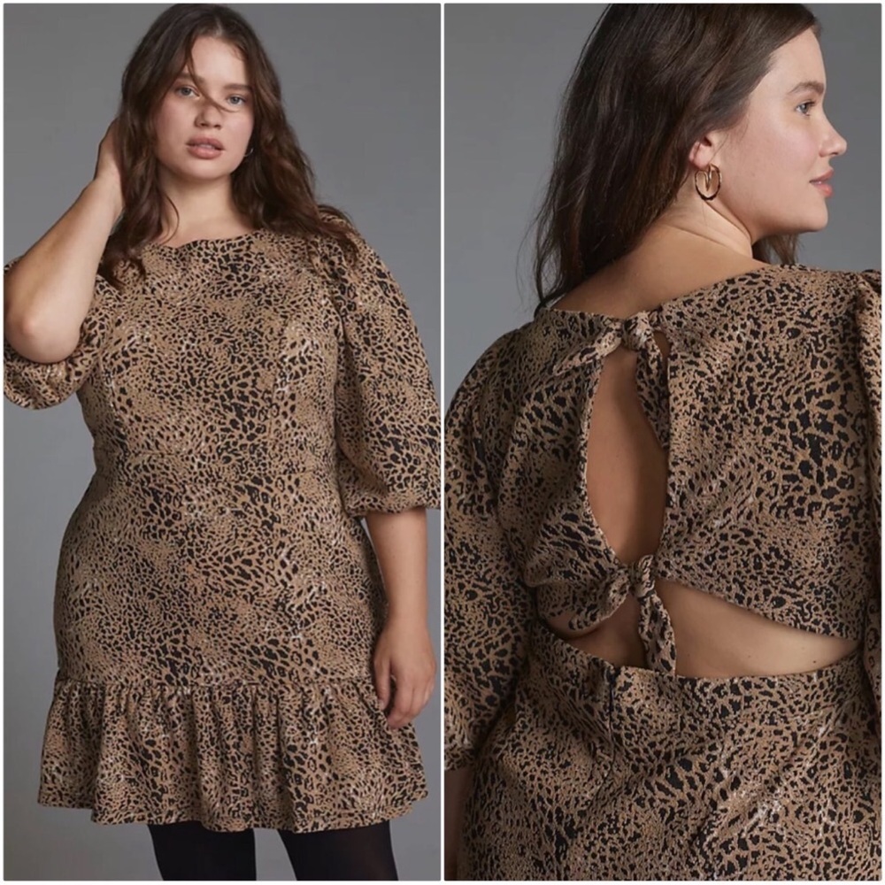 Anthropologie Maeve Knit Cut-Out Mini Dress NWT
